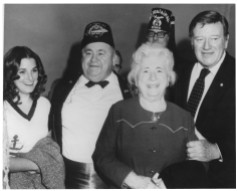 1971 Paula, Bill, Margaret Radovich,John Wayne - premiere Big Jake at Knott's