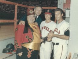 1960s Shriner Bill at Angels Baseball Game